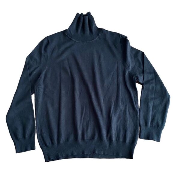 ModCloth Fervour Sweater Turtle Black Alpaca Blend 1X Plus - Picture 1 of 5